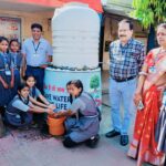 कन्या शाला घरघोड़ा मे जल संरक्षण को लेकर छात्राओं के मध्य जन जागरूकता अभियान