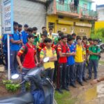 स्कूली बच्चों को यातायात नियमों का पालन हेतु दी गई विशेष समझाइश