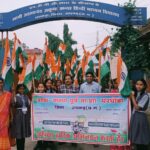 कन्या शाला घरघोड़ा ने निकाली तिरंगा यात्रा ; छात्राओं ने थामा तिरंगा दिया स्वच्छता का संदेश